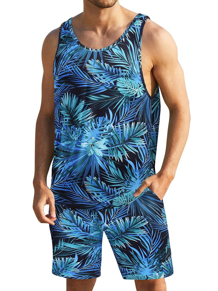 Hawaii Blumen Tank Top Holiday Set