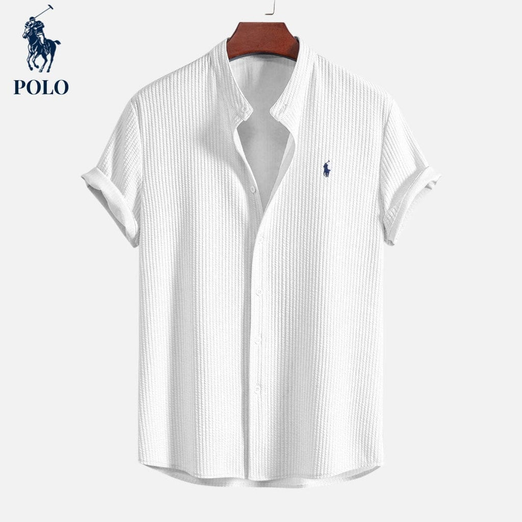Ralph Lauren Chemise Col Hampton Polo Cercle Héritage Blanc S 