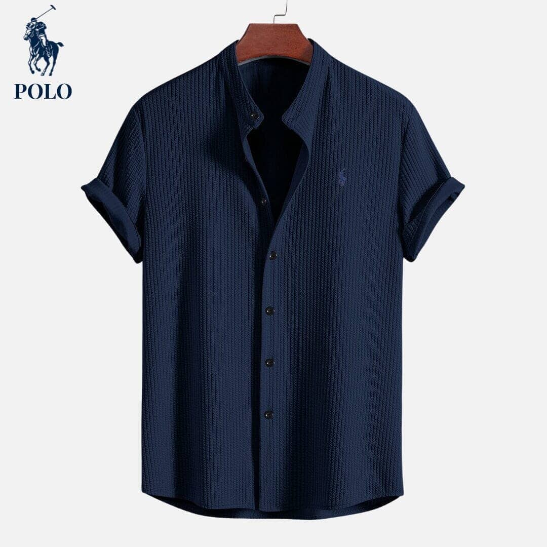 Ralph Lauren Chemise Col Hampton Polo Cercle Héritage Bleu Foncé S 