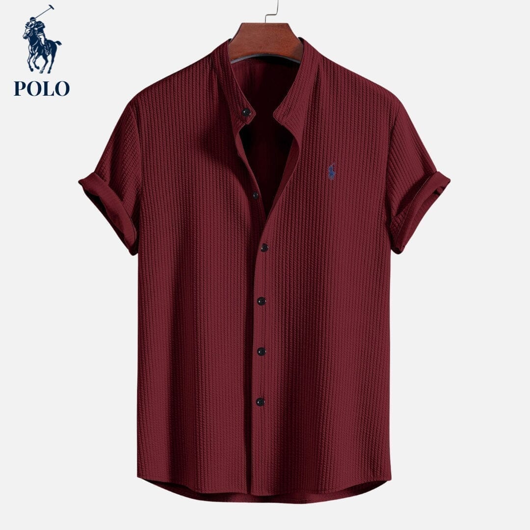 Ralph Lauren Chemise Col Hampton Polo Cercle Héritage Rouge S 