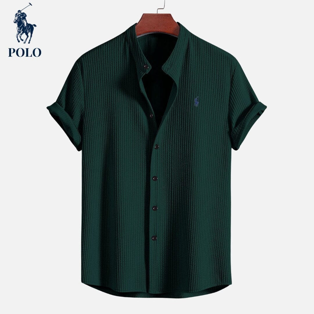Ralph Lauren Chemise Col Hampton Polo Cercle Héritage Vert Foncé S 