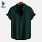 Ralph Lauren Chemise Col Hampton Polo Cercle Héritage Vert Foncé S 
