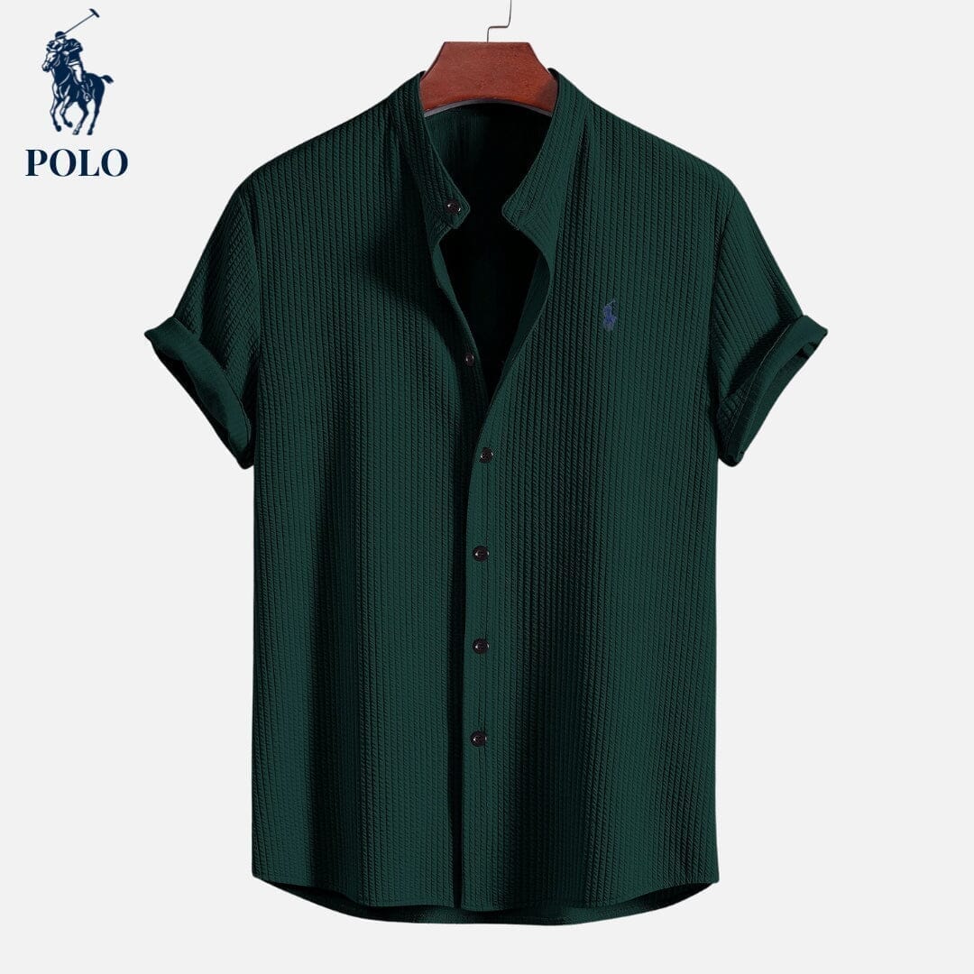 Ralph Lauren Chemise Col Hampton Polo Cercle Héritage Vert Foncé S 
