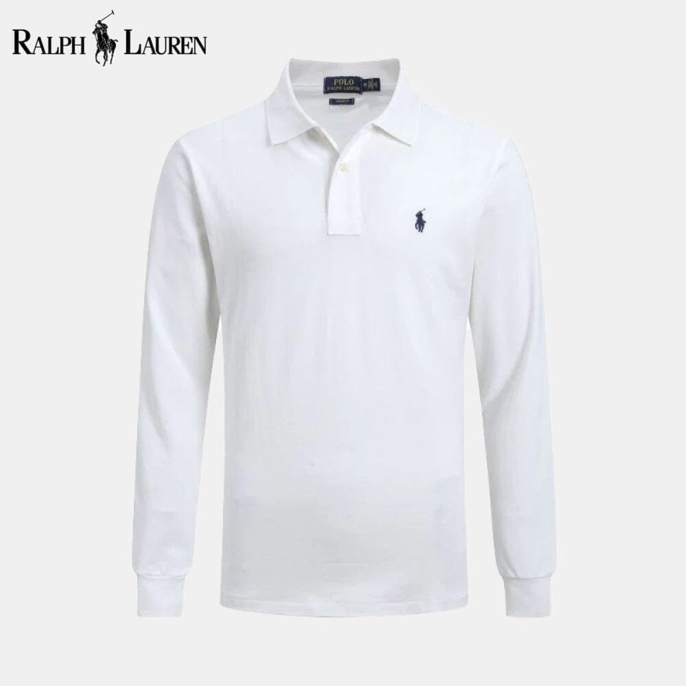 Ralph Lauren Chemise Habillée Longue Coupe Slim Cercle Héritage Blanc S 
