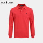 Ralph Lauren Chemise Habillée Longue Coupe Slim Cercle Héritage Rouge S 