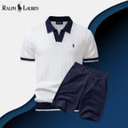 Ralph Lauren Ensemble Polo + Short Old Money Cercle Héritage Blanc Neige S 