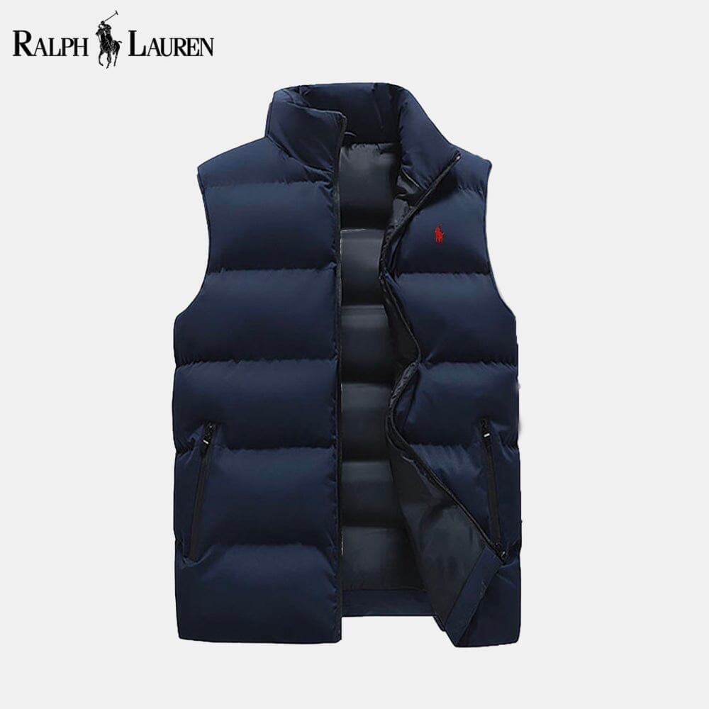 Ralph Lauren Gilet Doudoune Isolant En Duvet Cercle Héritage Bleu Marine S 