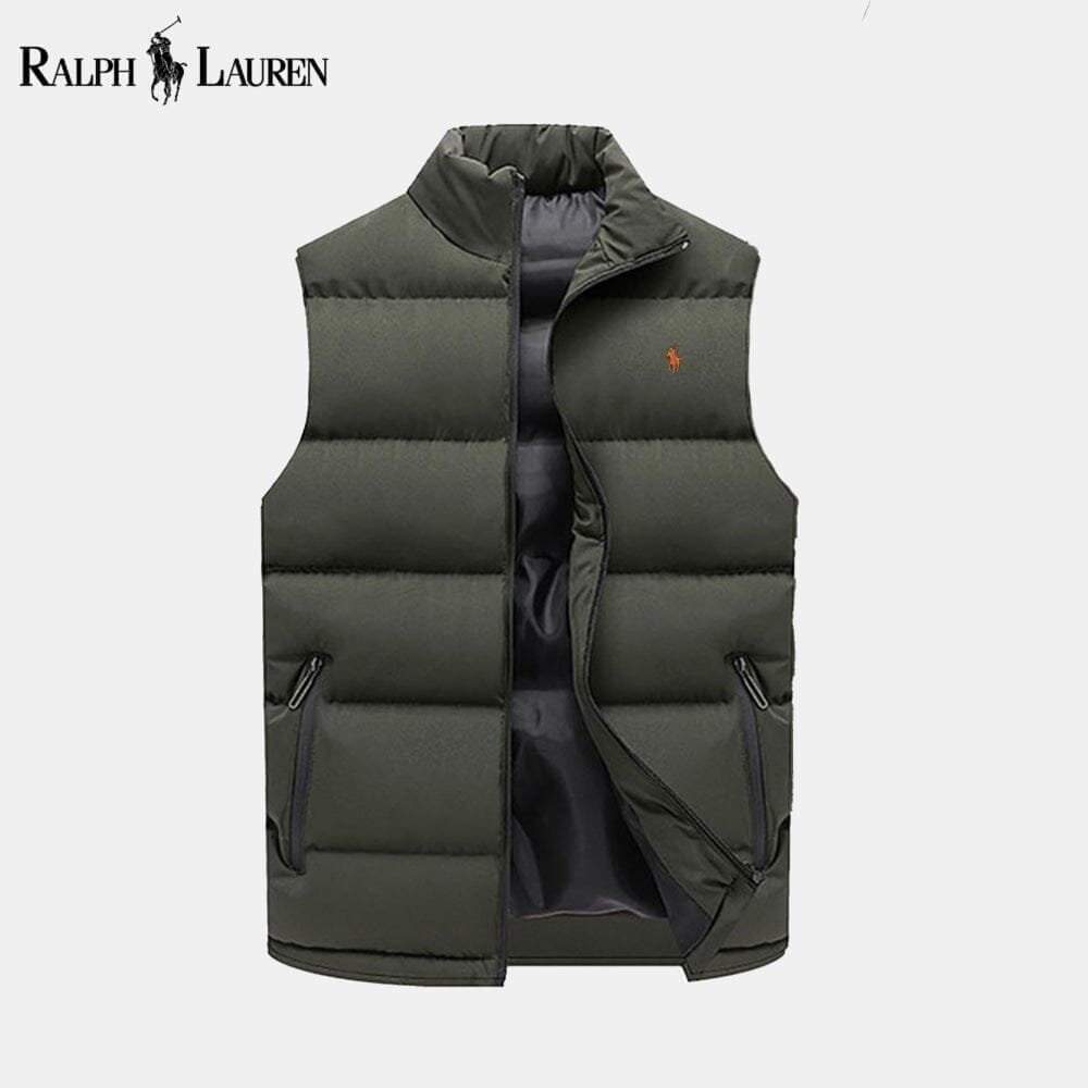 Ralph Lauren Gilet Doudoune Isolant En Duvet Cercle Héritage Vert Ranger S 