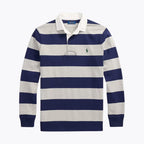 Ralph Lauren La Chemise De Rugby Iconique Cercle Héritage Bleu Marine Newport/Gris S 