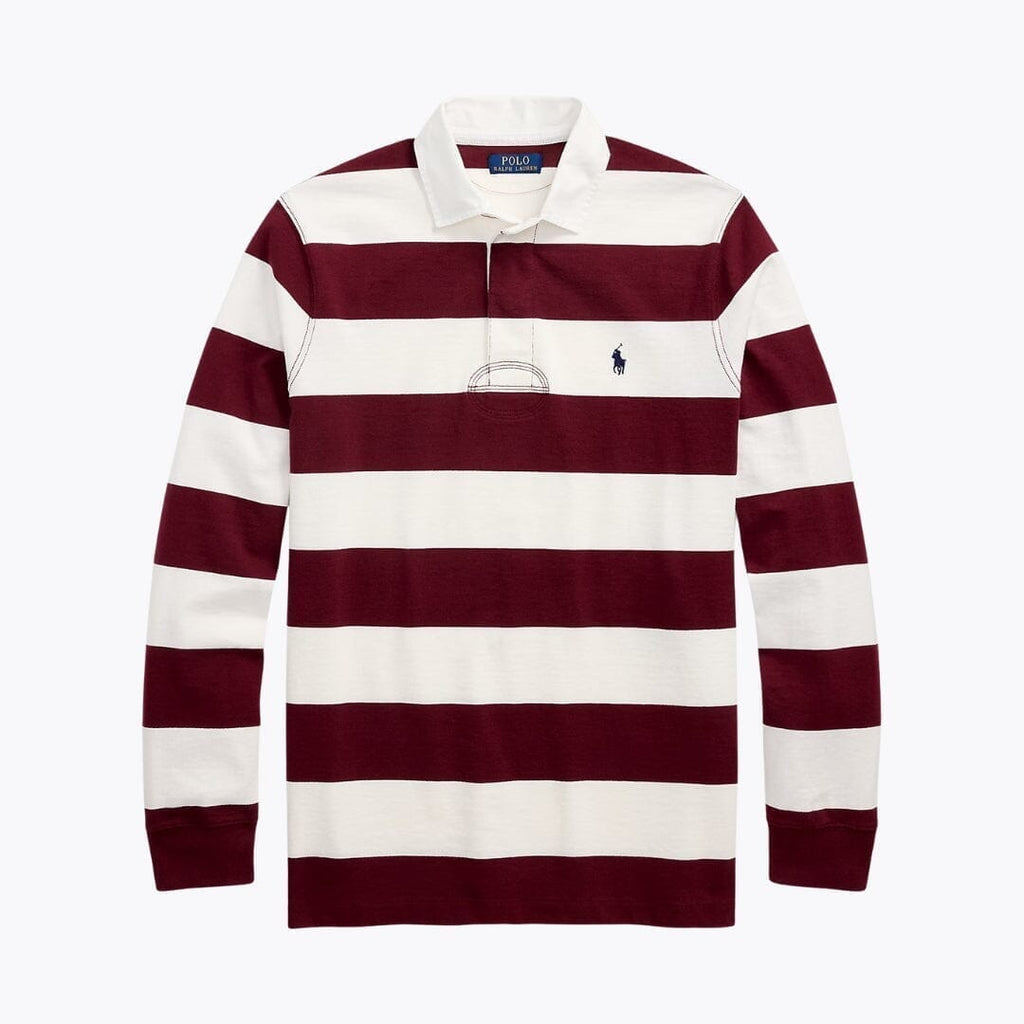 Ralph Lauren La Chemise De Rugby Iconique Cercle Héritage Bordeaux Classique/Crème S 