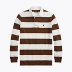 Ralph Lauren La Chemise De Rugby Iconique Cercle Héritage Roux Pâle/Crème S 