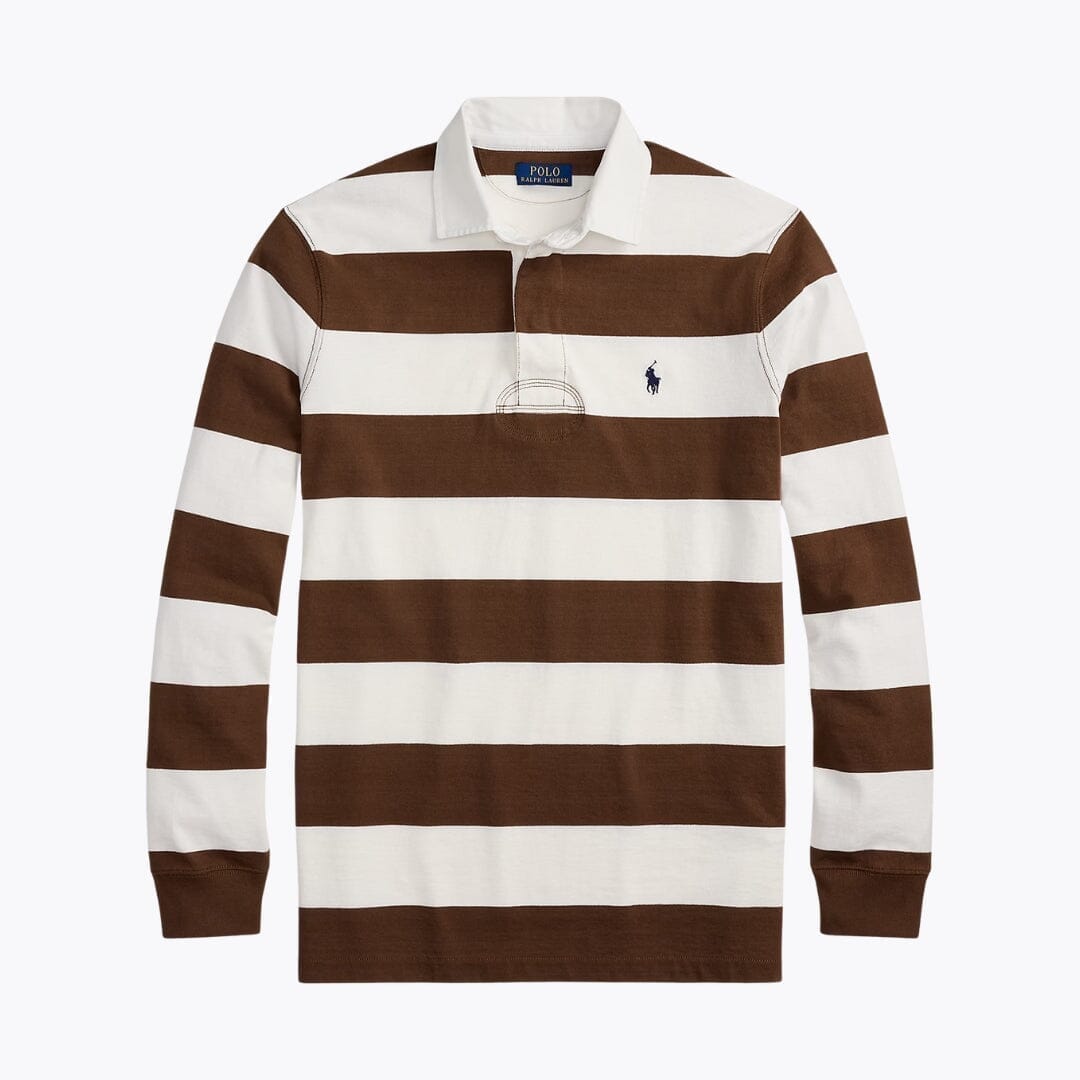 Ralph Lauren La Chemise De Rugby Iconique Cercle Héritage Roux Pâle/Crème S 