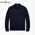 Ralph Lauren Pull Col Polo En Laine Cercle Héritage Bleu Marine S 
