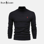 Ralph Lauren Pull En Laine Torsadé Col Roulé Cercle Héritage Noir S 