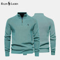 Ralph Lauren Pull En Laine Torsadé Zippé Cercle Héritage Vert S 