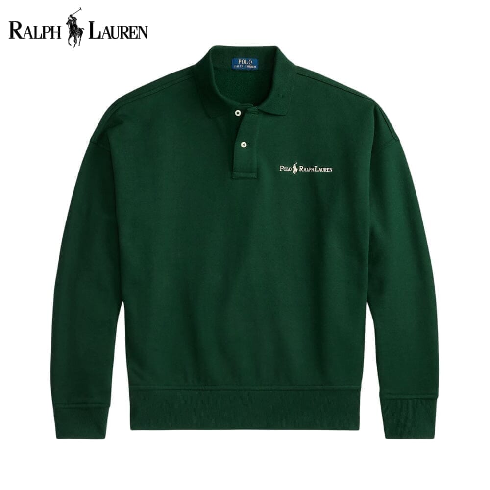 Ralph Lauren Sweat À Col Logo Cercle Héritage Vert Pin S 