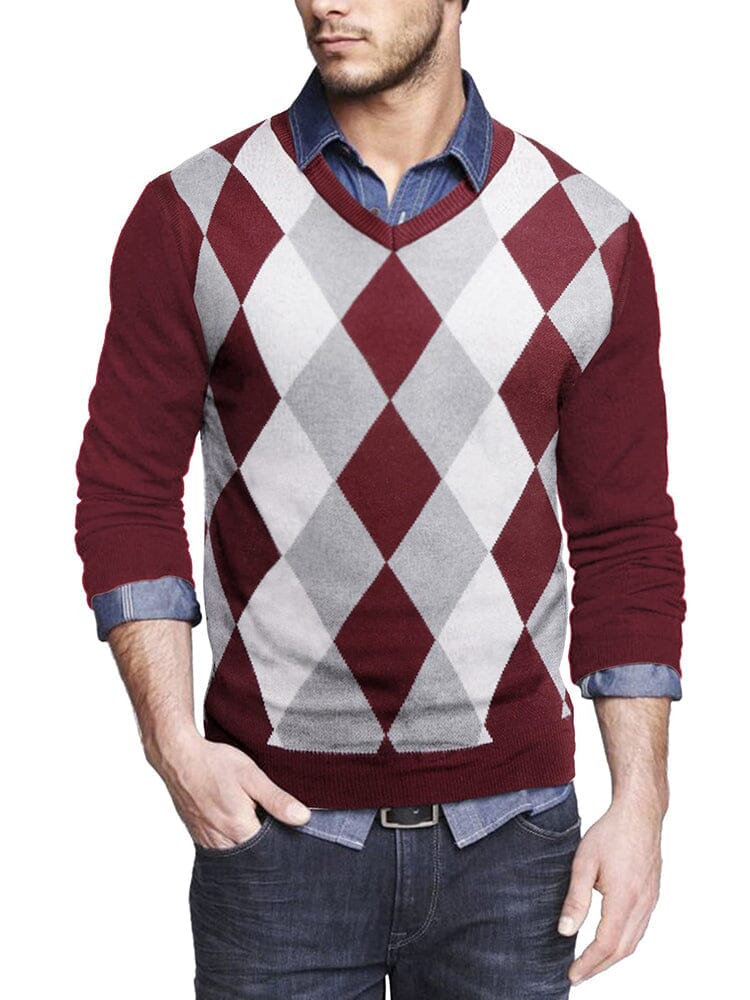 Casual Ribbed Strick Pullover Pullover