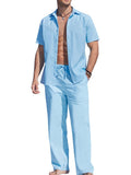 Casual Uni Holiday Leinen Set