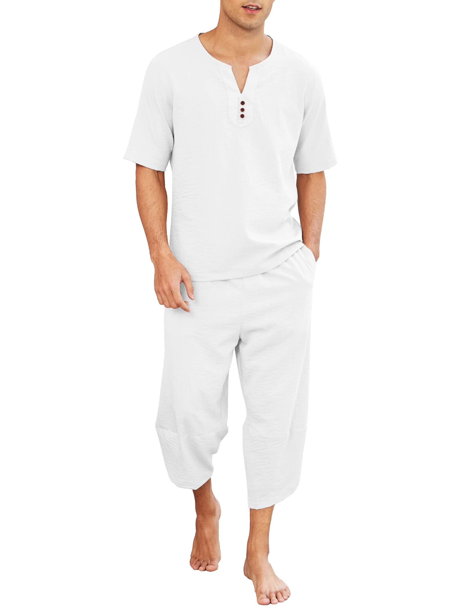 2 Teile Leinen Stil Set Outfits