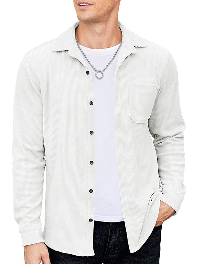 Casual Lightweight Corduroy Hemd