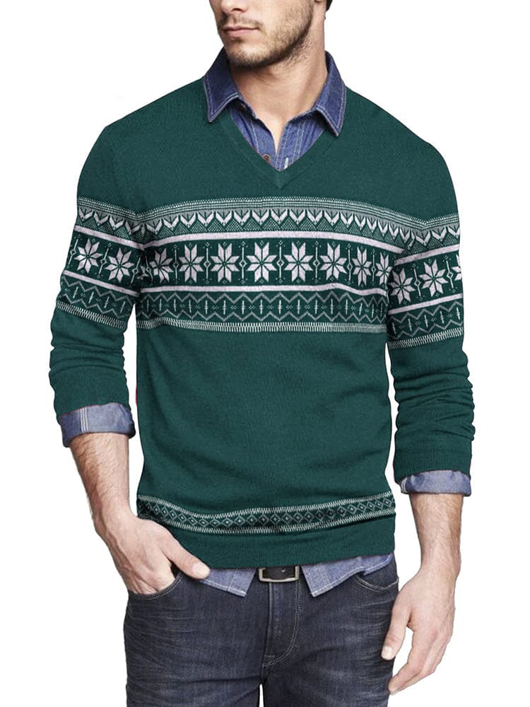 Casual Ribbed Strick Pullover Pullover